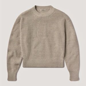 Buck Mason Seafarer Shrunken Crew Taupe